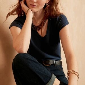 navy v neck tee soft banana republic